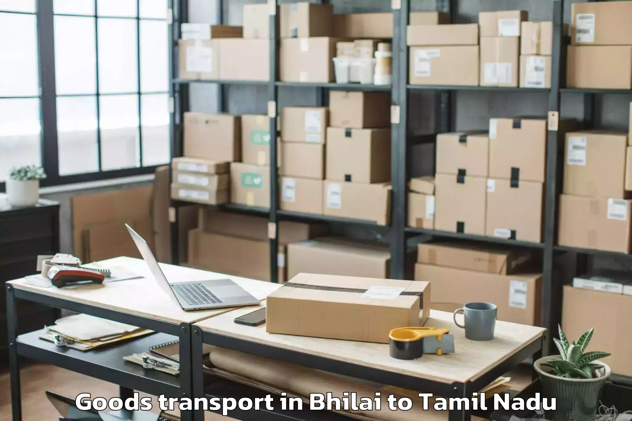 Bhilai to Rasipuram Goods Transport Booking